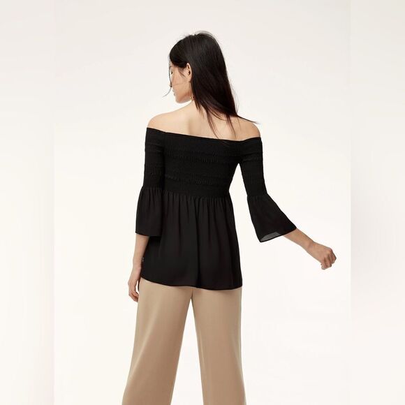 Aritzia | Babaton Grantland Smocked Top in Mauve - Picture 10 of 11